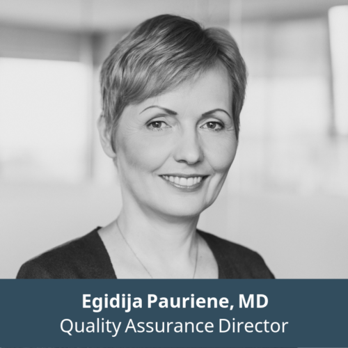 Egidija Pauriene, MD, Quality Assurance Director