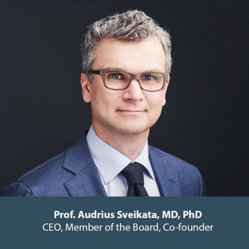 Prof. Audrius Sveikata, MD, PhD, CEO, Member of the Board, Co- founder