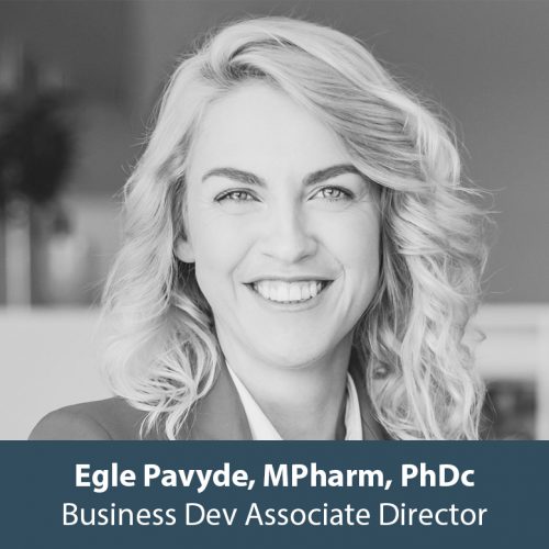Egle Pavyde, Mpharm, PhDc, Business Development Director