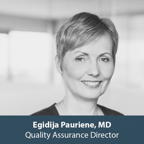 Egidija Pauriene, MD, Quality Assurance Director