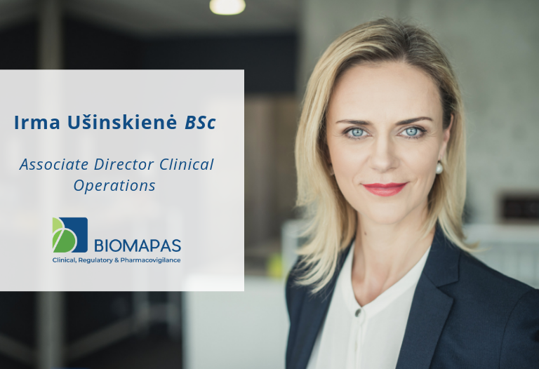 Irma Ušinskienė, BSc, Associate Director Clinical Operations, Biomapas